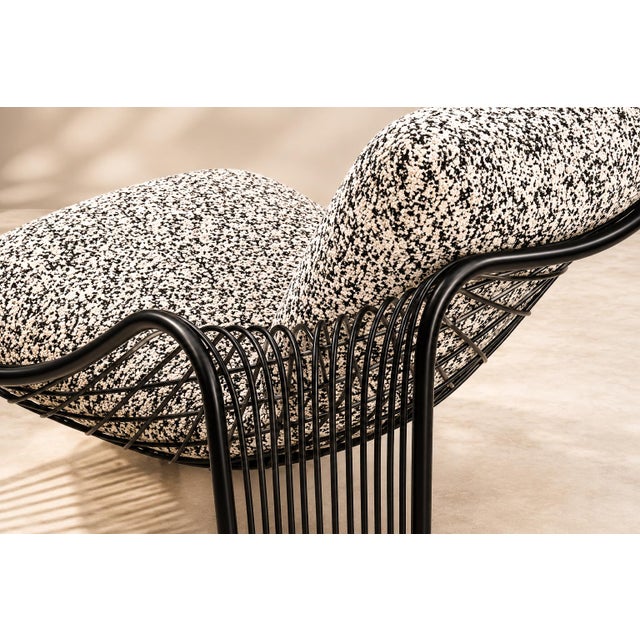 Pair of Organic-Shaped Iron Armchairs With Bouclé Upholstery, Brazil, 1950s For Sale - Image 11 of 18