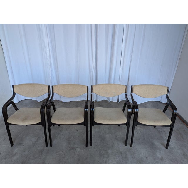 Vintage Bentwood Dining Chairs, 1970s, Set of 4 For Sale - Image 16 of 18