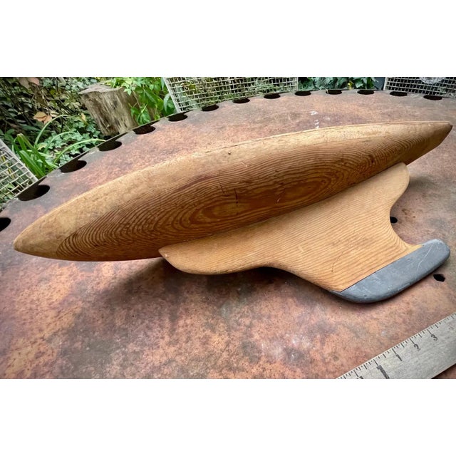 Very nice authentic antique wooden model sailboat hull. great patina for your nautical decor. I have been collecting these...