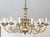 Vintage German Mid-Century Modern Dutch Style Brass 15 Light Chandelier For Sale - Image 9 of 9