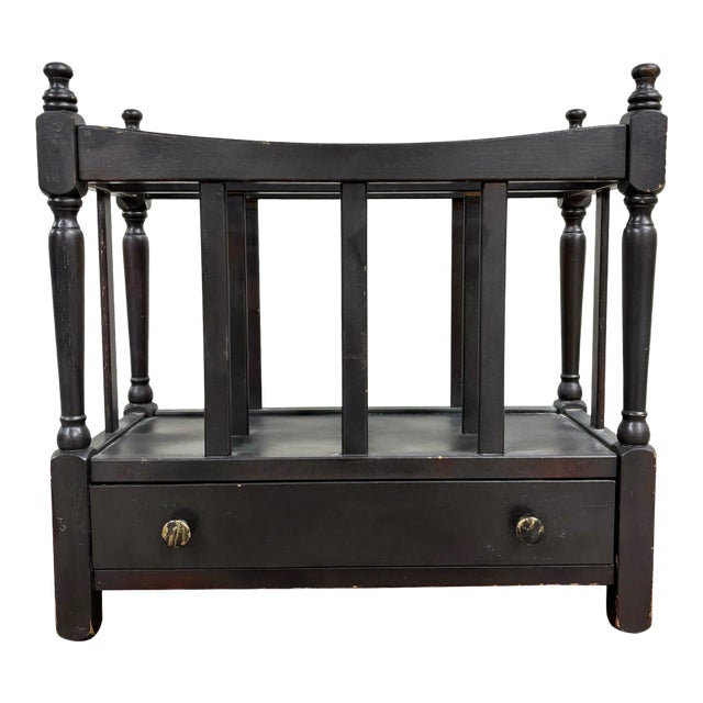 Vintage Canterbury Style Magazine Rack For Sale