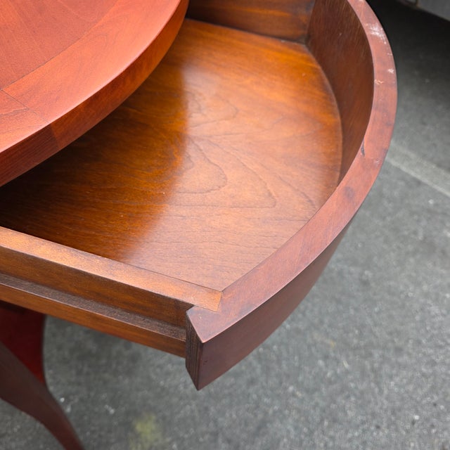 Niermann Weeks Round Parquet Side Tables - Set of 2 For Sale - Image 13 of 15