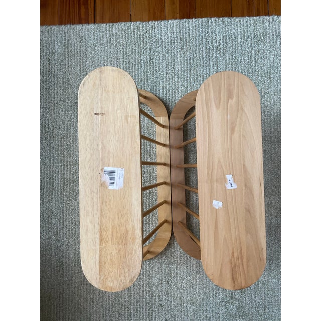 Contemporary Mid Century Modern Style Magazine Holder Set of 2 in the Style of Arthur Umanoff For Sale - Image 9 of 10