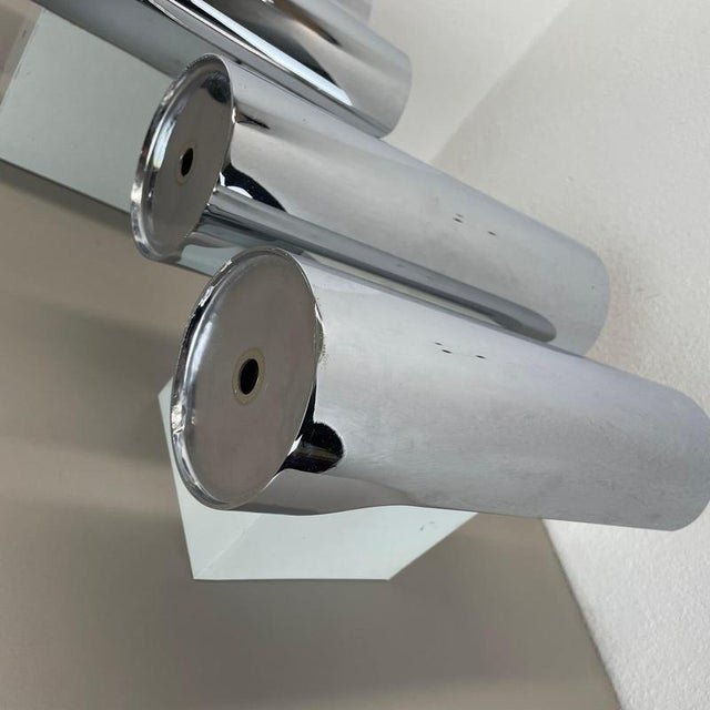 Modern German Space Age Chromed Wall Lights, 1970s, Set of 2 For Sale - Image 16 of 18