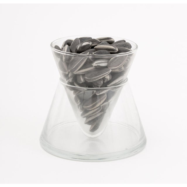 Ai Weiwei "Kui Hua Zi" Trompe l'Oeil Porcelain Sunflower Seeds in a Two-Piece Glass Vase For Sale - Image 10 of 10