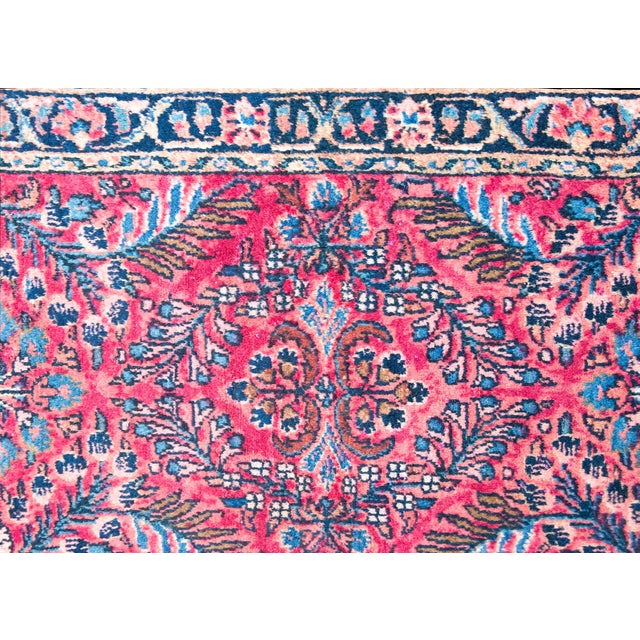 Early 20th Century Persian Lilihan Rug For Sale - Image 4 of 15