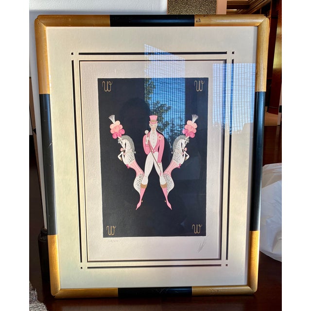 Erté Erté Letter “W” Signed & Numbered Lithograph, 1977 — With Documentation For Sale - Image 4 of 12