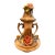 Vintage Capodimonte Italian Porcelain Lidded Urn Vase With Hand-Applied Roses - Made in Italy For Sale