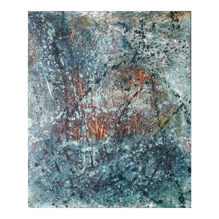 Contemporary Abstract Oil on Canvas "Turgor Pressure 2" by Reiner Heidorn For Sale