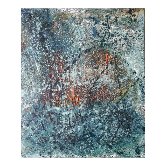 Contemporary Abstract Oil on Canvas "Turgor Pressure 2" by Reiner Heidorn For Sale