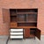 Dillingham Mid 20th Century Dillingham Esprit Walnut & Cane Credenza Hutch by Merton Gershun For Sale - Image 4 of 12