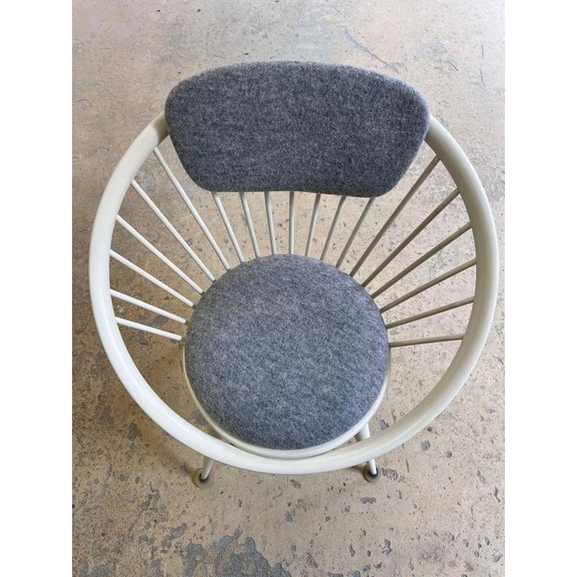 The Circle Chair is a striking design by Swedish designer Yngve Ekström for Swedese. with its circular silhouette, which...