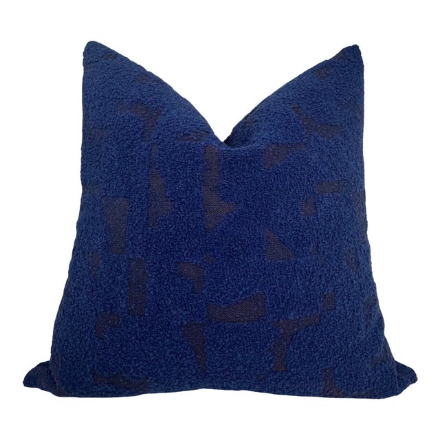 Midnight Mosaic Pillow Cover in Blue, 20x20 Pillow For Sale
