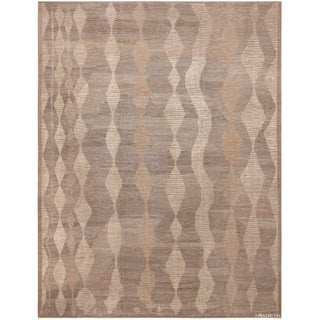 Nazmiyal Collection Chic and Stylish Modern Brown Tones Area Rug For Sale