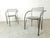 Gray Vintage Italian Dining Chairs with Armrests, 1980s, Set of 6 For Sale - Image 8 of 10