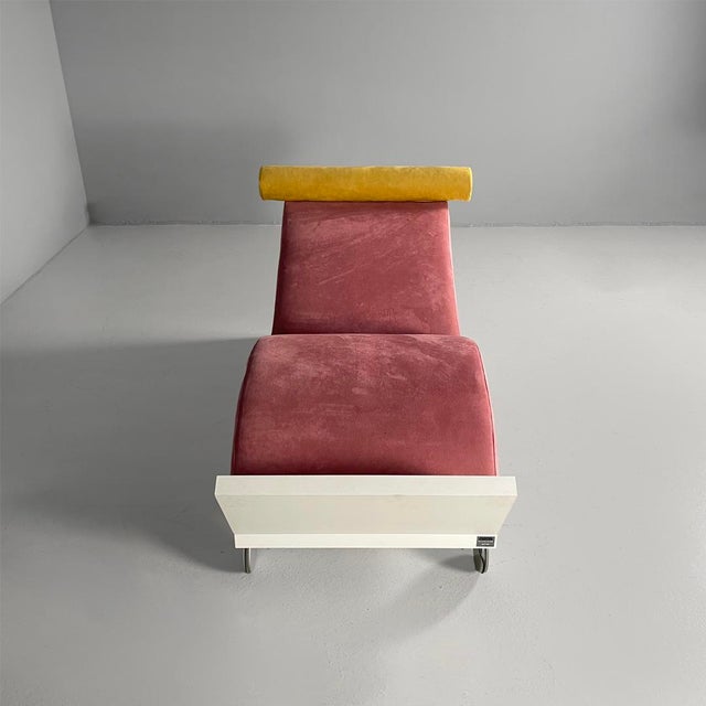Italian Juan Chaise Longue by Marco Panini for Memphis, 1987 For Sale - Image 3 of 18