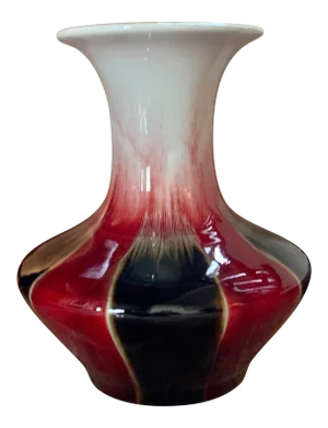 Vintage Chinese Sang De Boeuf Oxblood Red Porcelain Vase