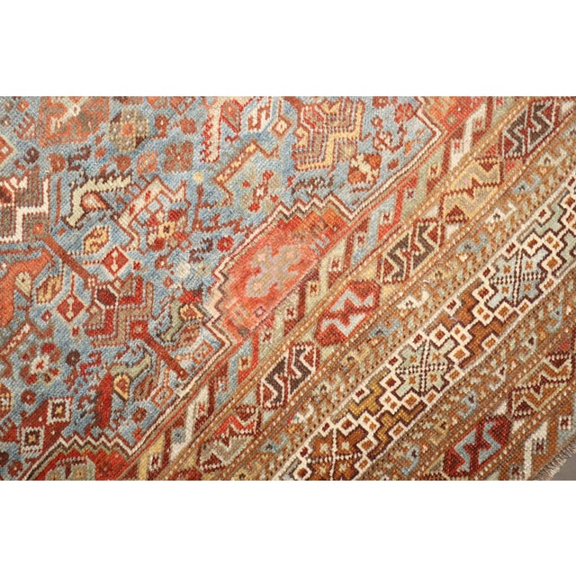 Early 20th Century Large Persian Shiraz Geometric Rug - 9'5" x 14'5" For Sale - Image 4 of 13
