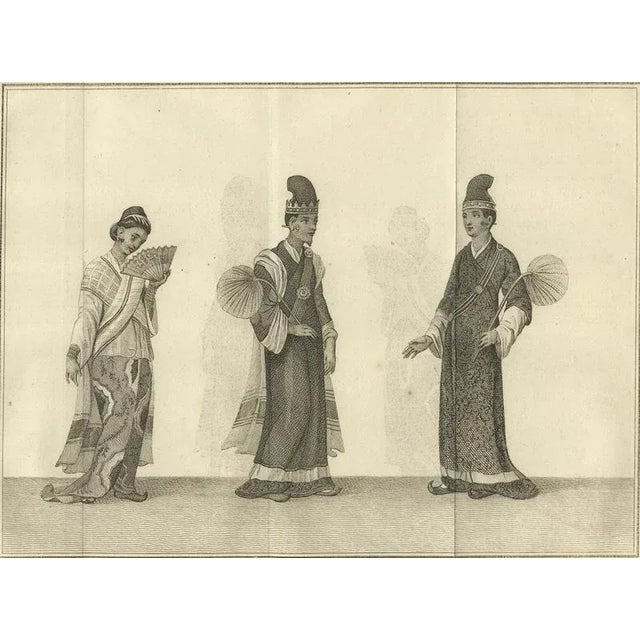 Paper Burmese Official and Wife and Secretary in Ceremonial Dress, 1800, Paper For Sale - Image 7 of 10