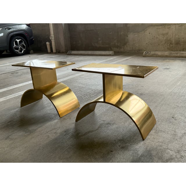 2000 - 2009 Vintage Post Modern Cb2 Side Tables by Kaiser Newman - A Pair For Sale - Image 5 of 15