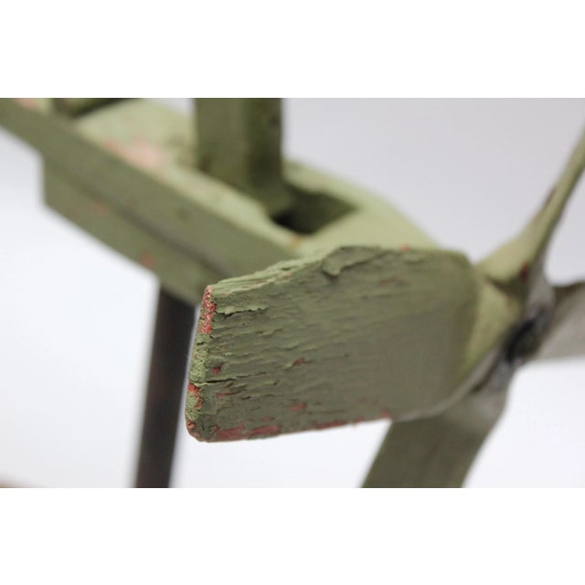 Circa 1940s Folk Art "Smoking Boatman" Whirligig For Sale - Image 9 of 13