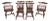 Set of 6 Duckloe Colonial Style Windsor Dining Chairs For Sale