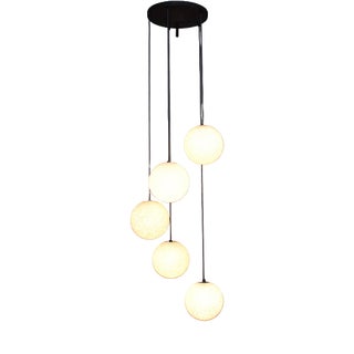 Dutch Five-Globe Pendant Lamp, 1970s For Sale