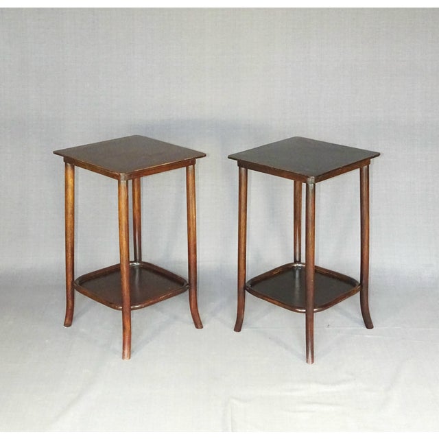 Wood Side Tables by Michael Thonet for Thonet, 1925, Set of 2 For Sale - Image 7 of 10