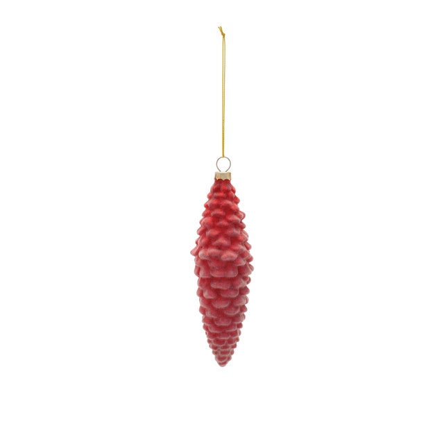 Glass Pine Cone Ornaments (Set of 12) For Sale In Chicago - Image 6 of 6