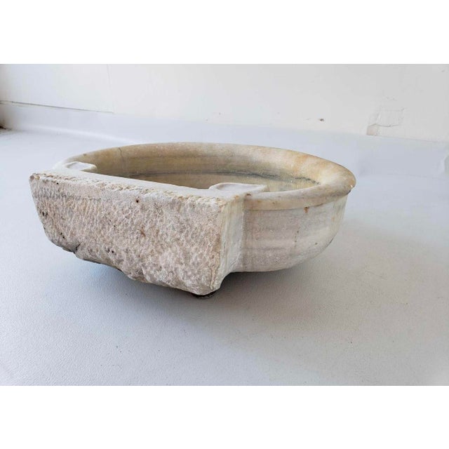 Antique French White Marble Sink For Sale - Image 13 of 17