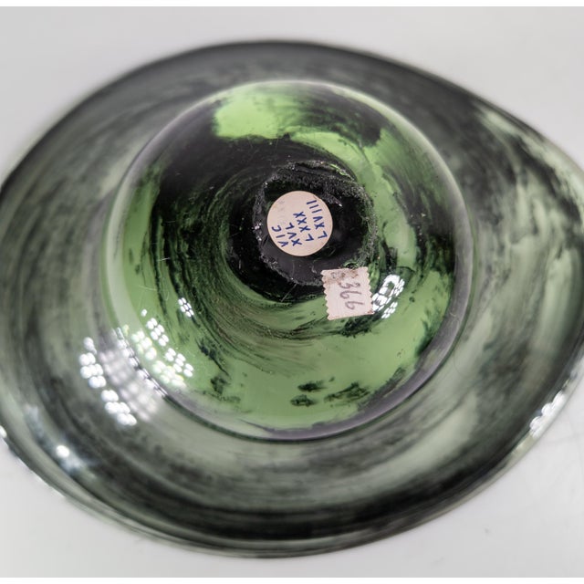 Mid-Century Modern Free Form Handmade Art Glass Bowl For Sale - Image 11 of 13