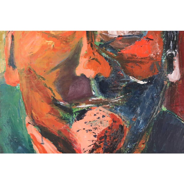 Anelotte Höcke, Uncle, 1977, Oil on Canvas, Framed For Sale - Image 10 of 16