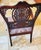 Mid 20th Century Vintage Chippendale-Style Carved Mahogany Ribbon-Back Armchair For Sale - Image 5 of 12