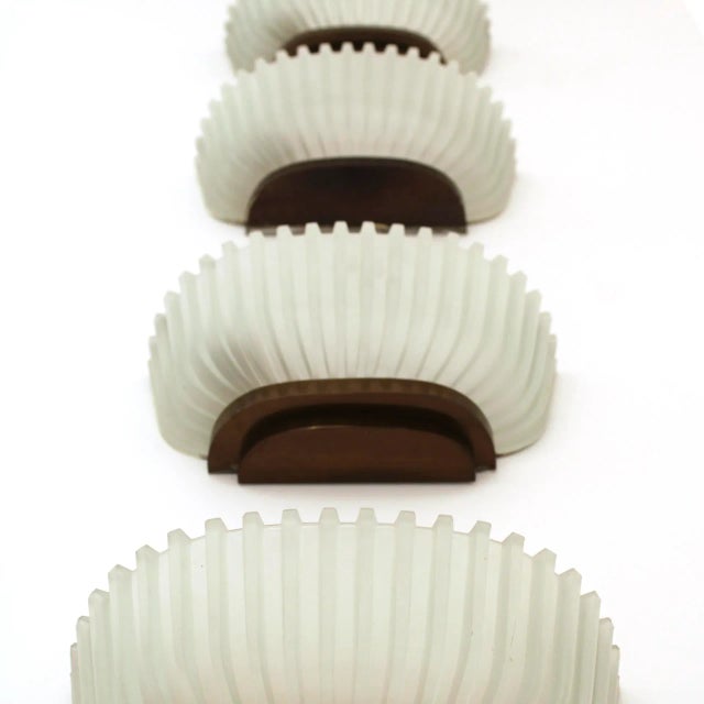 Mid-Century Modern Italian Wall Lamps by Archimede Seguso, 1940s, Set of 2 For Sale - Image 4 of 6