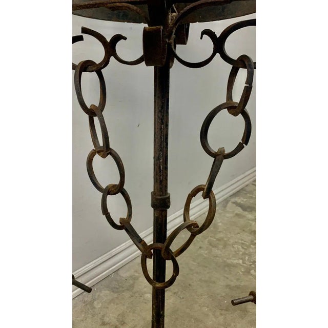 Pair of 19th Century Wrought Iron Wall-Mounted Plant Holders or Torchères For Sale - Image 10 of 11