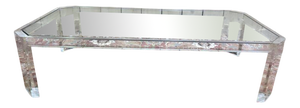 Acrylic Glass and Glass Coffee Table
