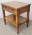 Wood Mid Century Italian Tuscan Style Walnut Single Drawer Bedside Table For Sale - Image 7 of 9