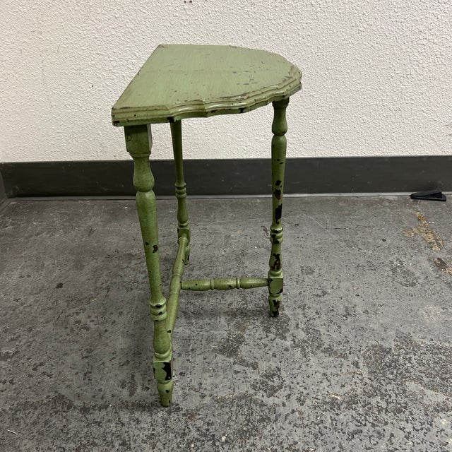 Vintage Half Moon Side Table Chairish
