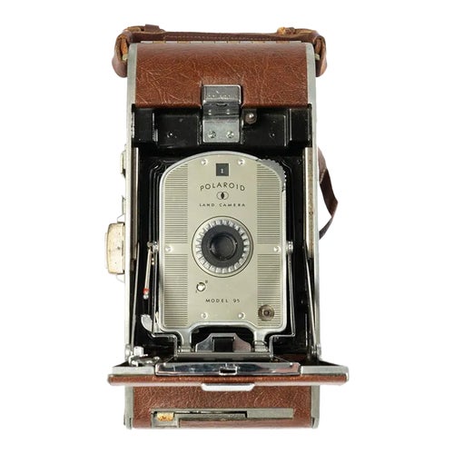 Vintage Polaroid Land Camera in Case Model 95, Circa 1948