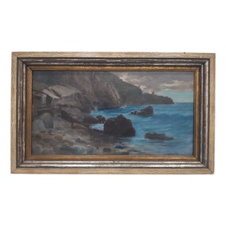 George Hoesslin, Cove, Oil on Canvas, 1890s-1910s For Sale