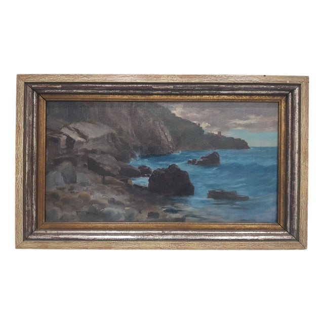 George Hoesslin, Cove, Oil on Canvas, 1890s-1910s For Sale