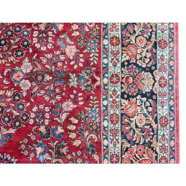 Textile Early 20th Century Sarouk Rug For Sale - Image 7 of 13