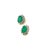 Traditional Natural Emerald Diamond Earrings 14k Gold 1.9 TCW Certified For Sale - Image 3 of 8