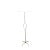 Vintage Iron Floor Lamp Attributed to Gilbert Poillerat by Mattaliano With Gilt Finish For Sale