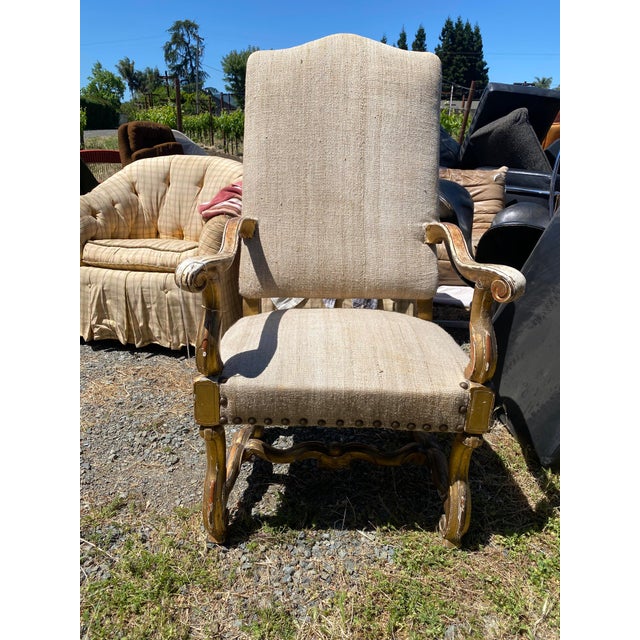 Upholstered Armchair, Circa 18th Century For Sale - Image 4 of 6