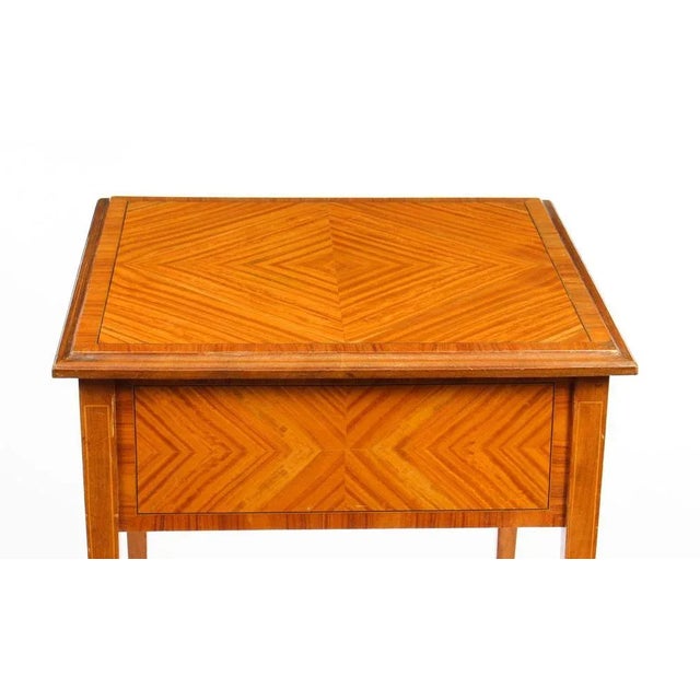 19th Century Victorian Satinwood Occasional Table For Sale - Image 10 of 14