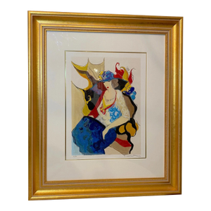 Orig. Signed Itzchak Tarkay Grace II 1999 Screen Print Serigraph Limited Edition