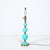 Mid-Century Modernist Hand-Blown Murano Glass Ball Table Lamp in Robins Egg Blue For Sale - Image 9 of 11