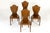Set of four 19th century english regency mahogany hall chairs a set of four 19th century english regency mahogany hall...
