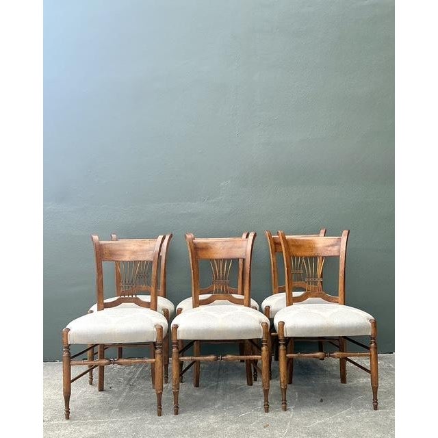 Baker Furniture Company Vintage Baker Harvest Dining Chairs - Set of 6 For Sale - Image 4 of 6
